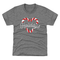 Christmas Candy Cane Heart WHT