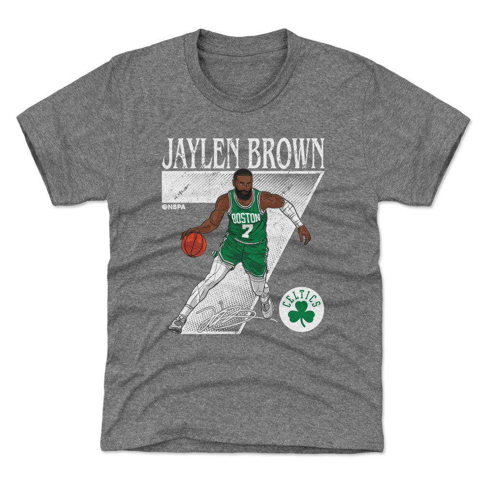 Jaylen Brown Boston Celtics Number WHT