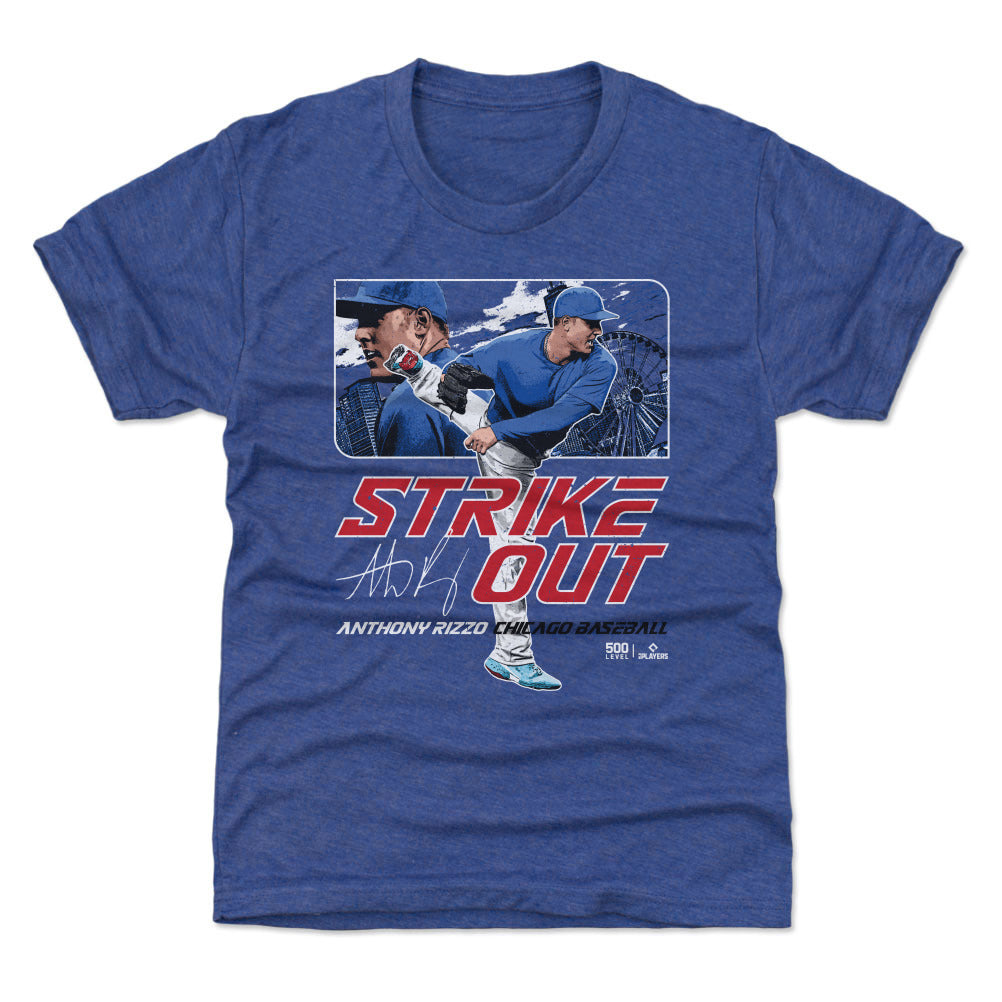 Anthony Rizzo Chicago C Strikeout WHT