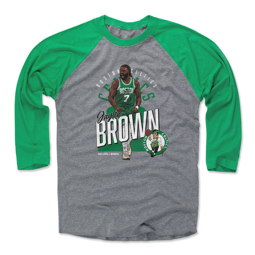 Jaylen Brown Boston Celtics Shield WHT