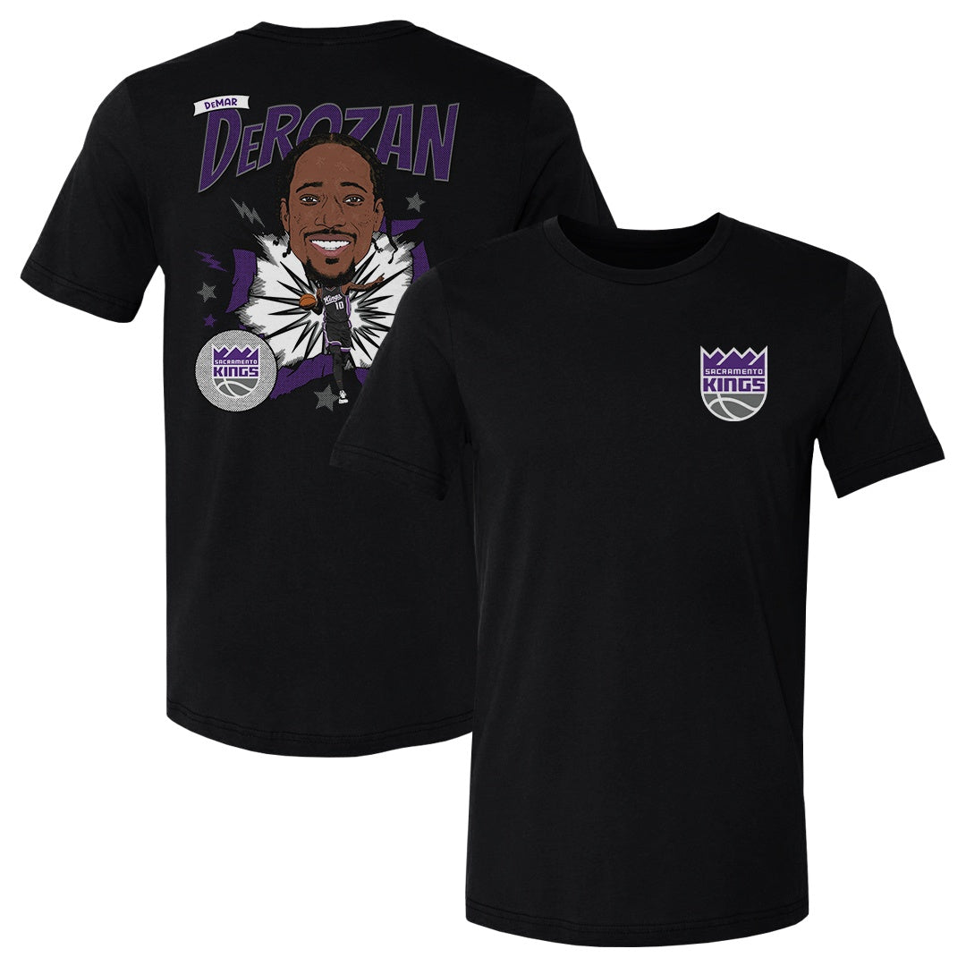 DeMar DeRozan Sacramento Kings Caricature F&B WHT