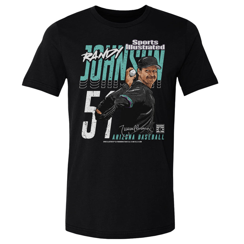 Randy Johnson Sports Illustrated & Arizona Player Name WHT