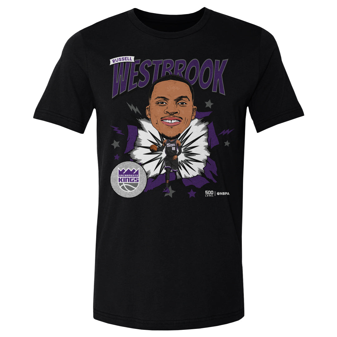 Russell Westbrook Sacramento Kings Caricature WHT