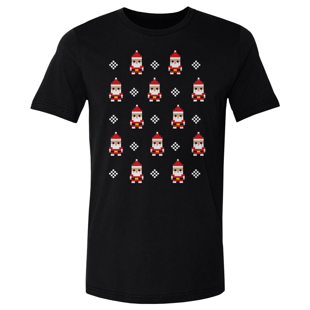 Christmas 8-bit Santas WHT