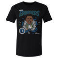 Anthony Edwards Minnesota Timberwolves Caricature Retro WHT