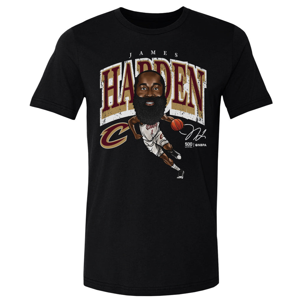 James Harden Cleveland Cavaliers Cartoon WHT