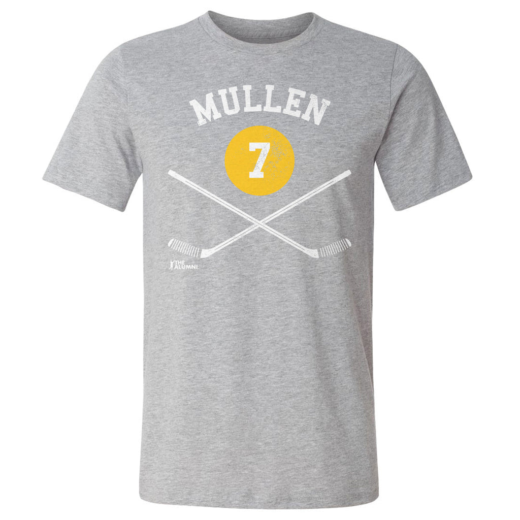Joe Mullen Pittsburgh 7 Sticks WHT
