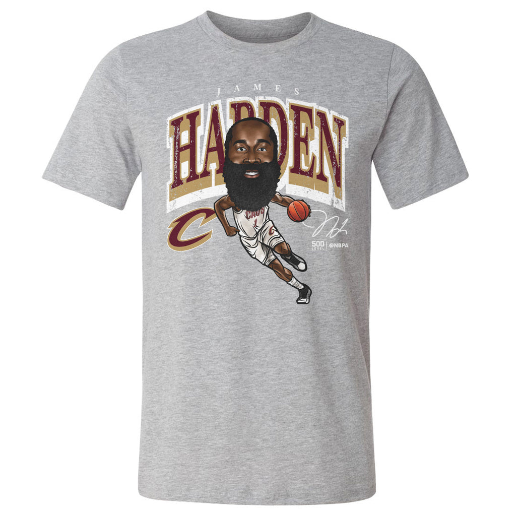 James Harden Cleveland Cavaliers Cartoon WHT