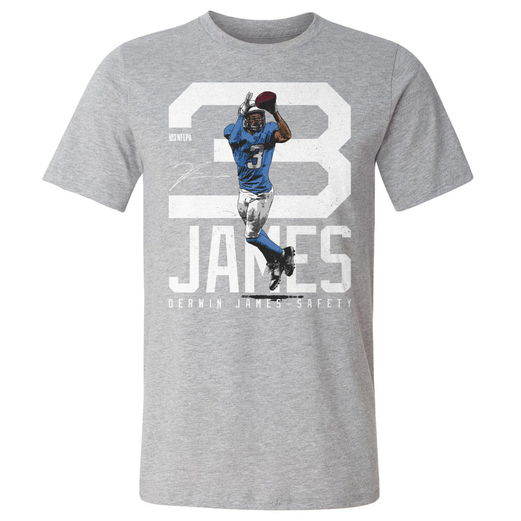 Derwin James Los Angeles C Bold Number WHT