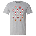 Christmas 8-bit Santas WHT