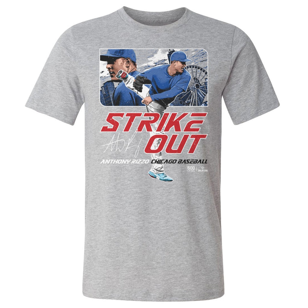 Anthony Rizzo Chicago C Strikeout WHT