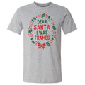 Christmas Dear Santa I Was Framed WHT
