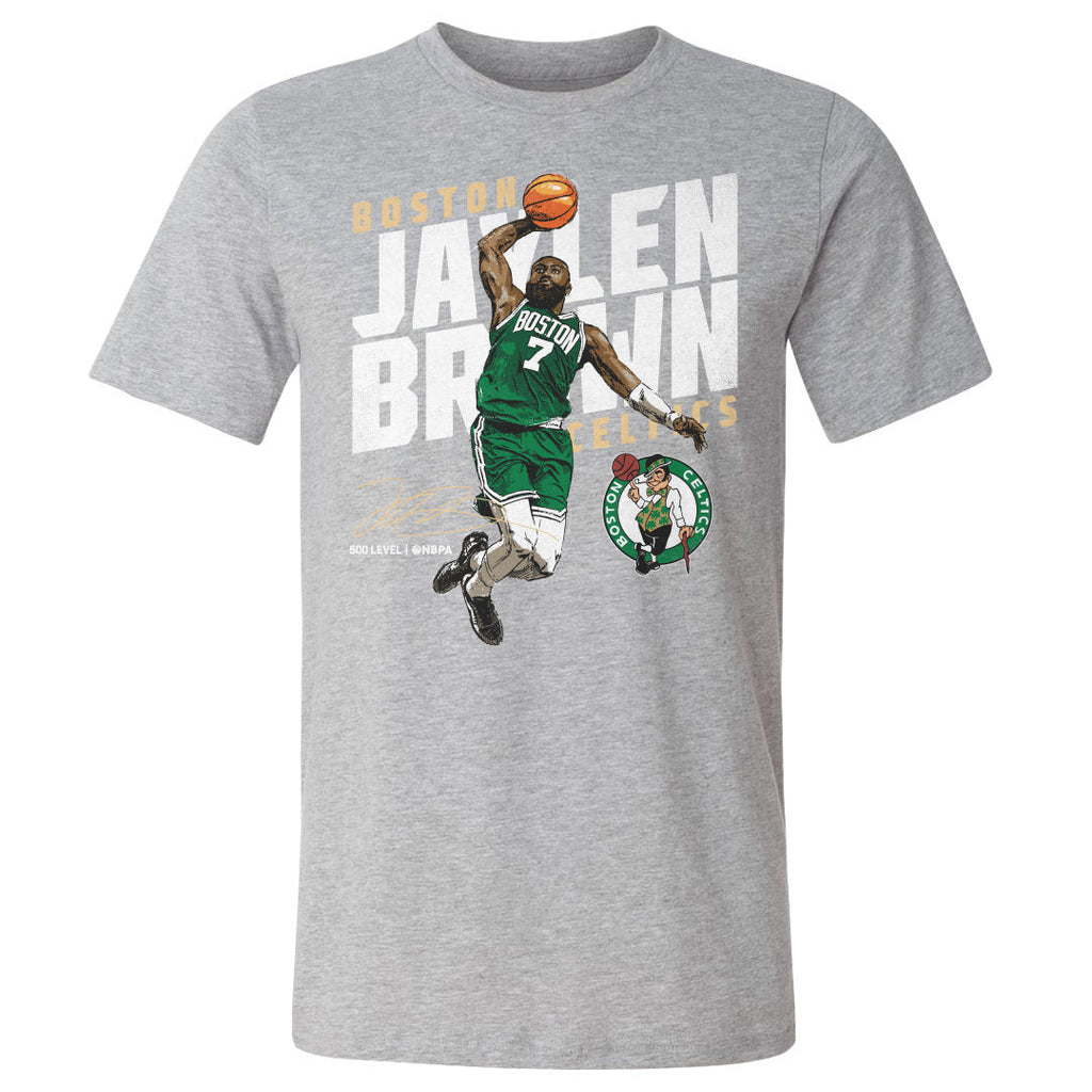 Jaylen Brown Boston Celtics Slant WHT