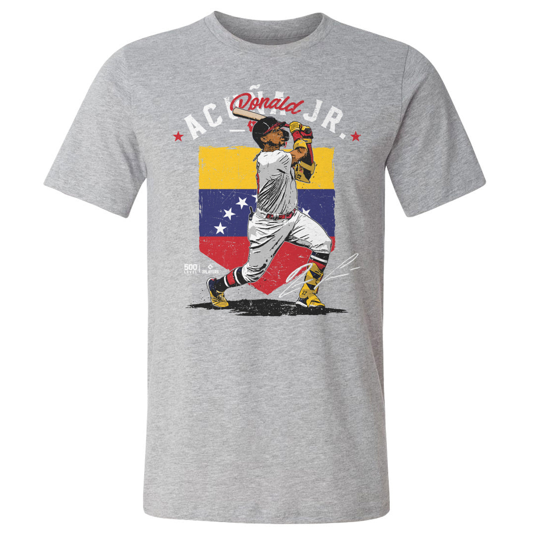 Ronald Acuna Jr. Atlanta Country Flag WHT