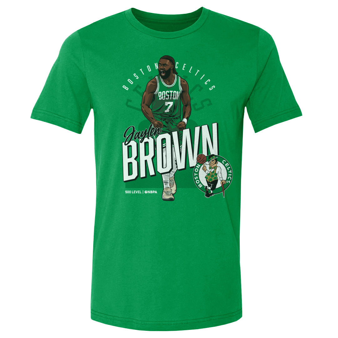 Jaylen Brown Boston Celtics Shield WHT