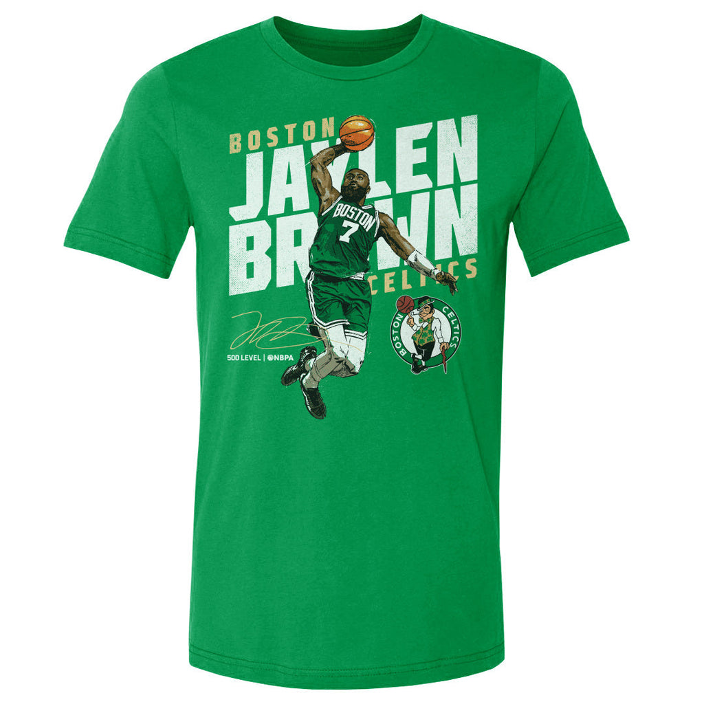 Jaylen Brown Boston Celtics Slant WHT