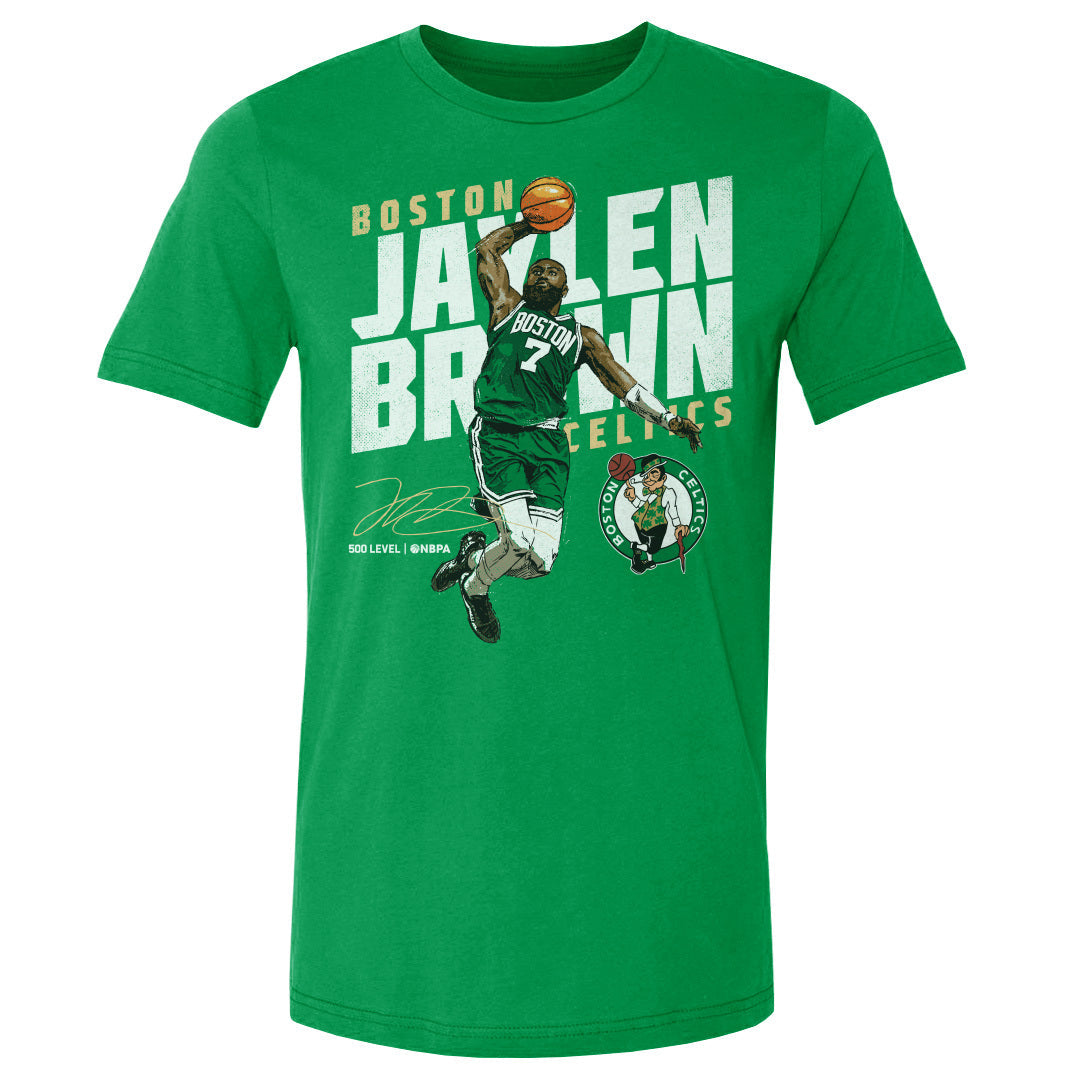 Jaylen Brown Boston Celtics Slant WHT