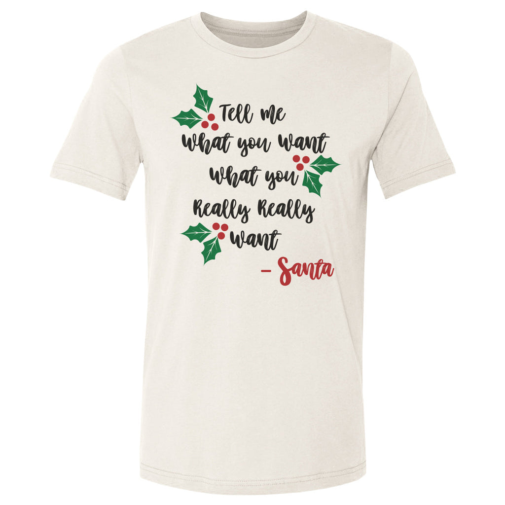 Christmas Tell Me What You Want Santa