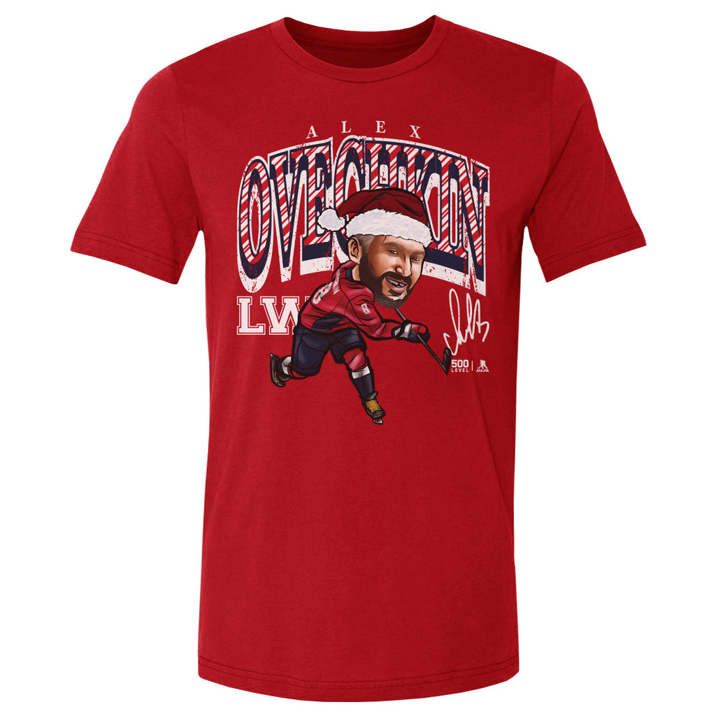 Alex Ovechkin Washington Cartoon Santa Hat WHT