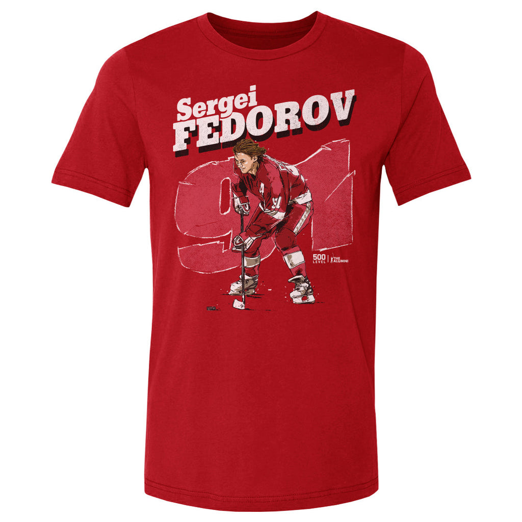 Sergei Fedorov Detroit Retro WHT