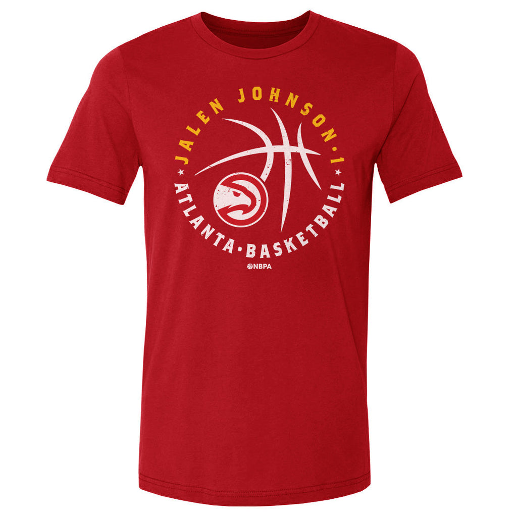 Jalen Johnson Atlanta Hawks Player Ball WHT