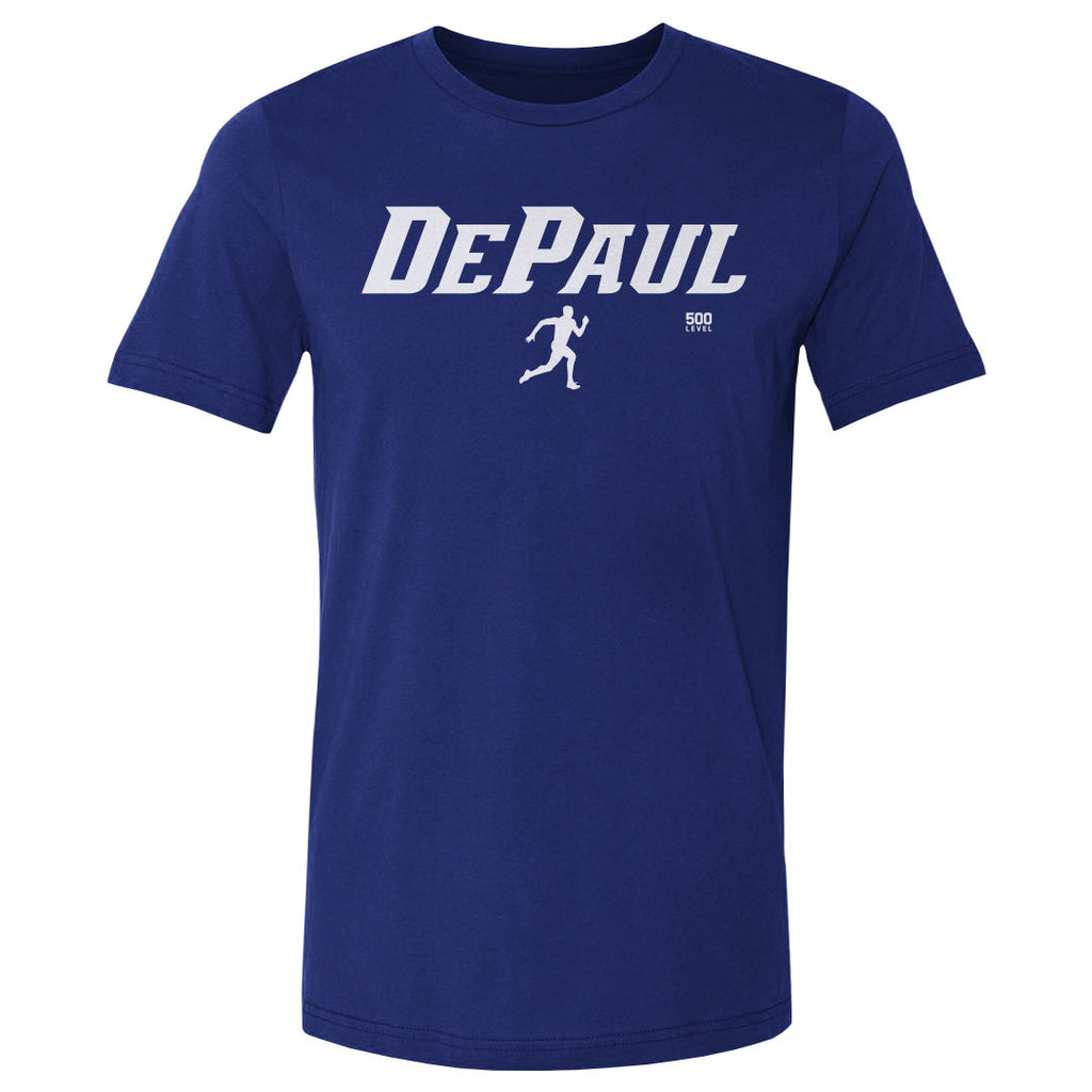 DePaul Blue Demons Track & Field Minimalist WHT