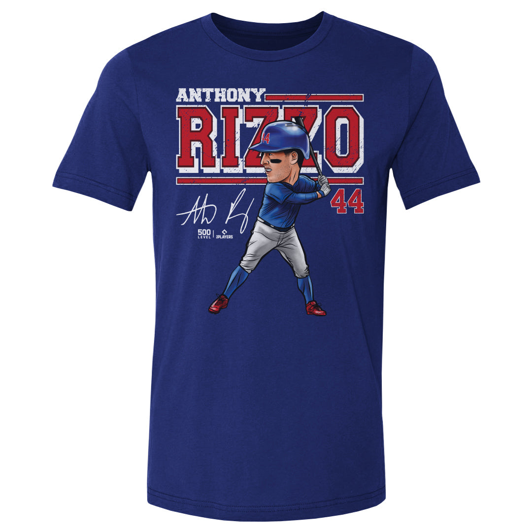Anthony Rizzo Chicago C Cartoon WHT