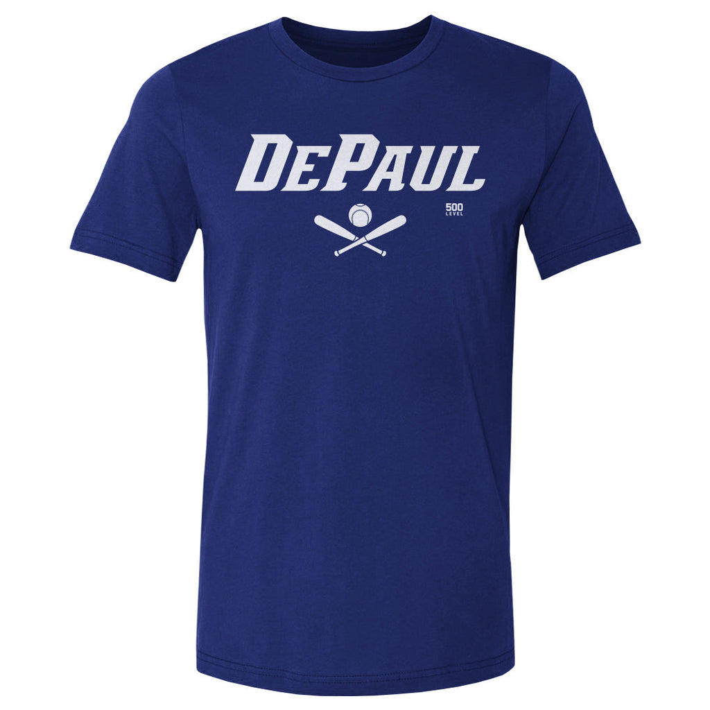 DePaul Blue Demons Softball Minimalist WHT