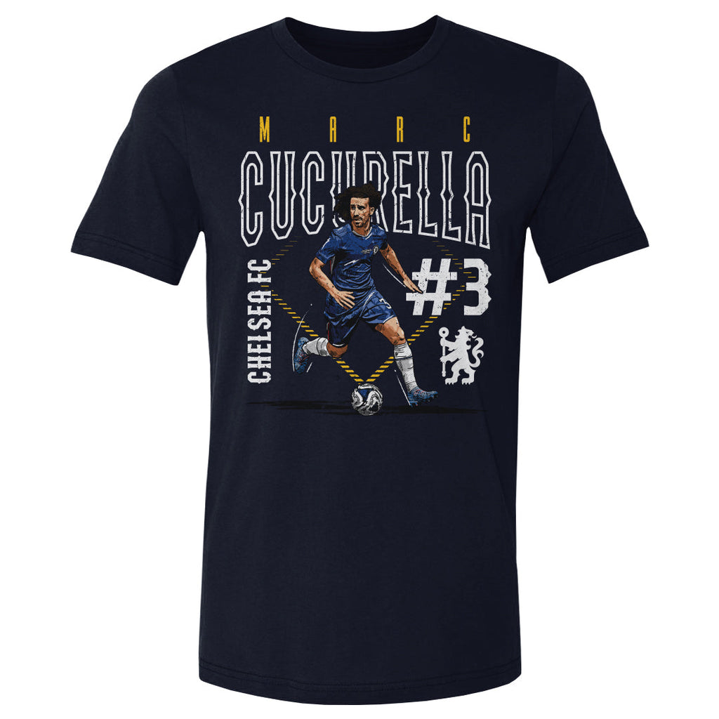 Marc Cucurella Chelsea FC Outline Number WHT