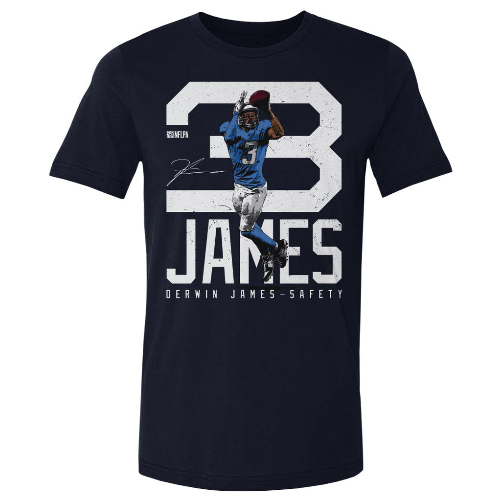 Derwin James Los Angeles C Bold Number WHT