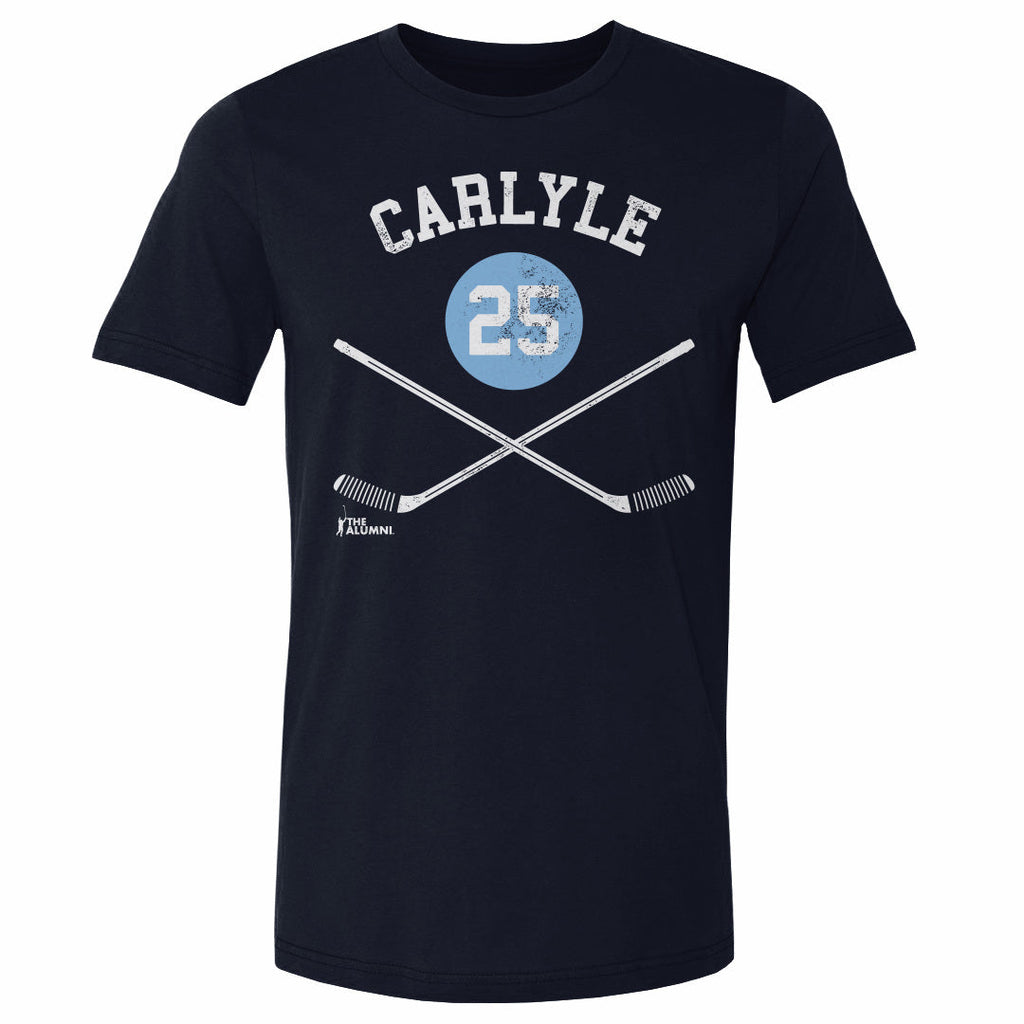 Randy Carlyle Pittsburgh 25 Sticks WHT