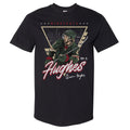 Quinn Hughes Minnesota Triangle Retro WHT