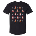 Christmas 8-bit Santas WHT