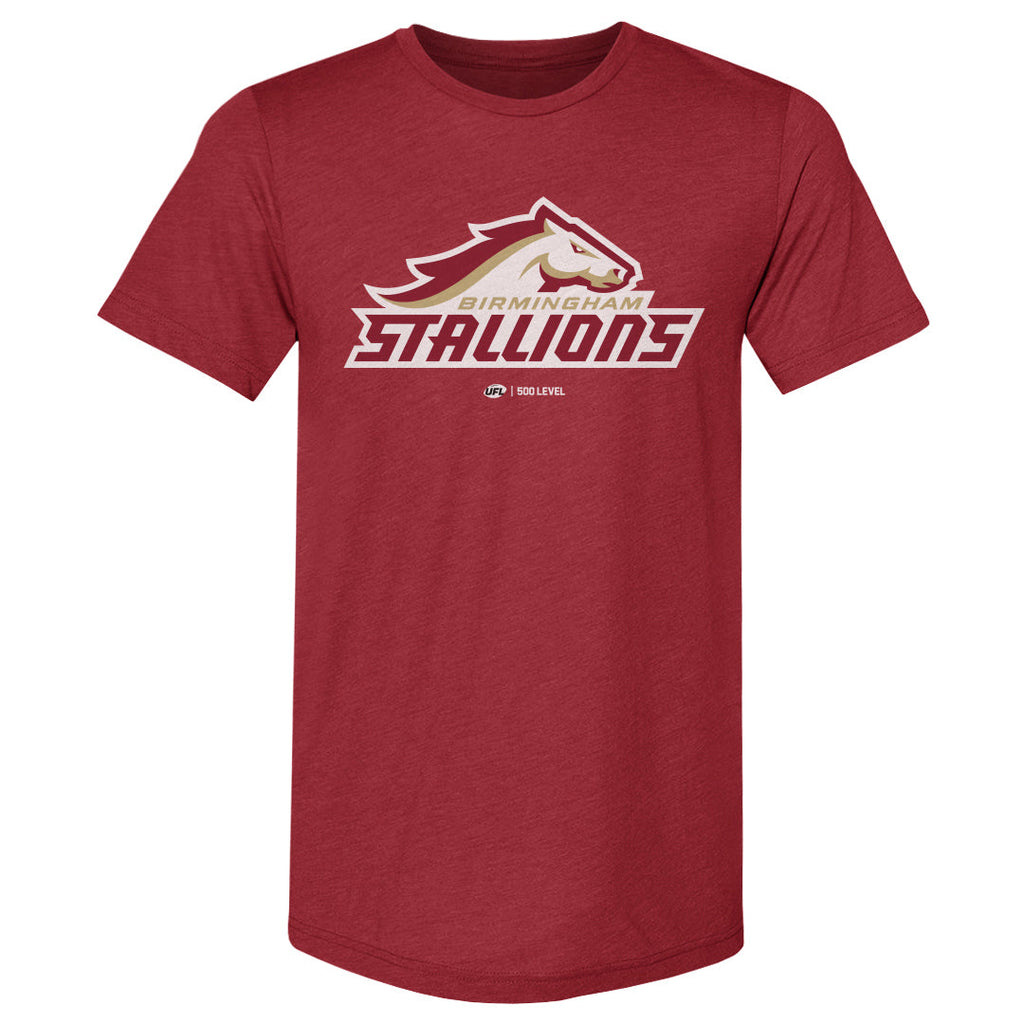 Birmingham Stallions Primary Logo WHT