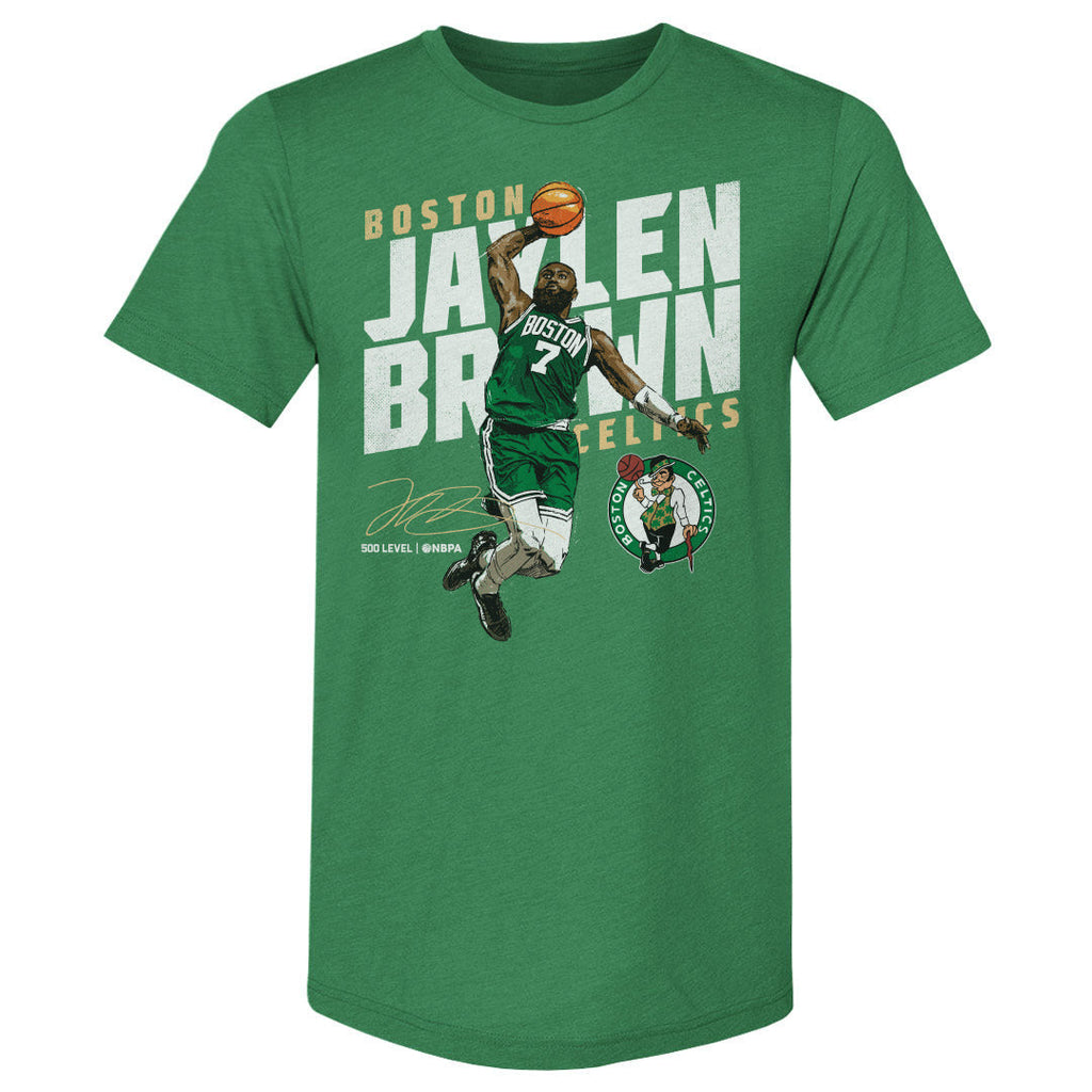 Jaylen Brown Boston Celtics Slant WHT