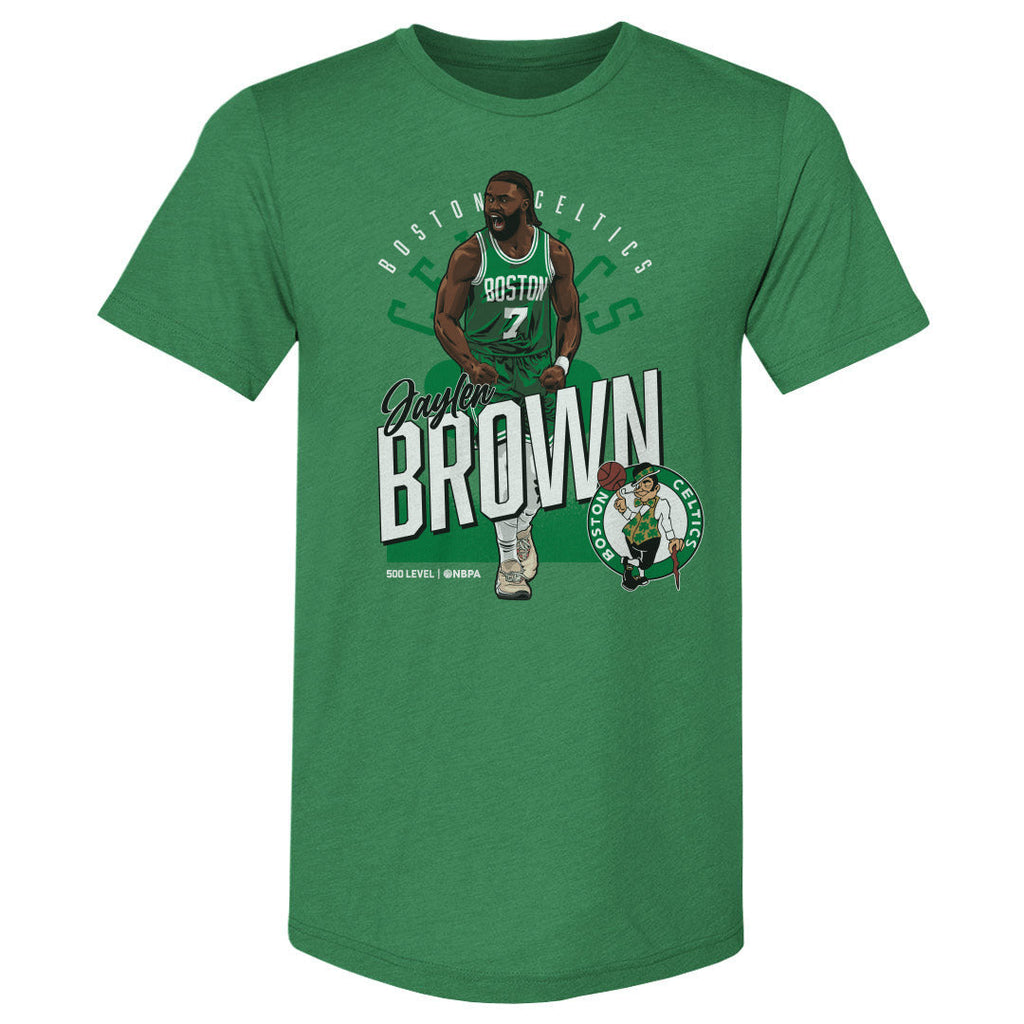 Jaylen Brown Boston Celtics Shield WHT