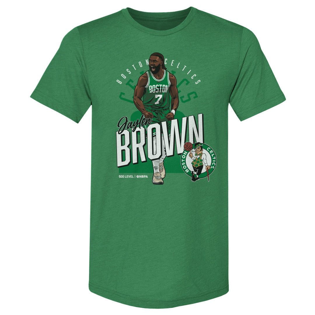 Jaylen Brown Boston Celtics Shield WHT