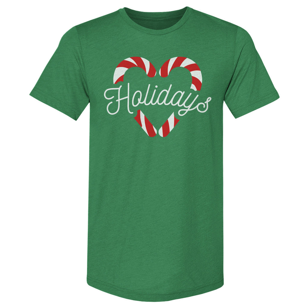 Christmas Candy Cane Heart WHT