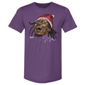 Justin Jefferson Minnesota Portrait Santa Hat WHT