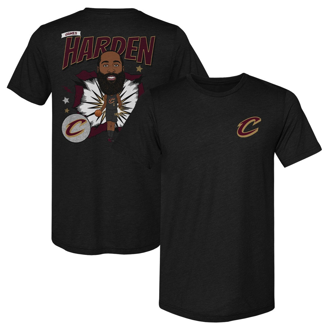 James Harden Cleveland Cavaliers Caricature F&B WHT