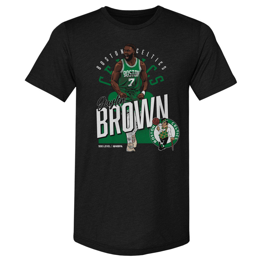 Jaylen Brown Boston Celtics Shield WHT