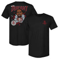 Kevin Durant Houston Rockets Caricature F&B WHT