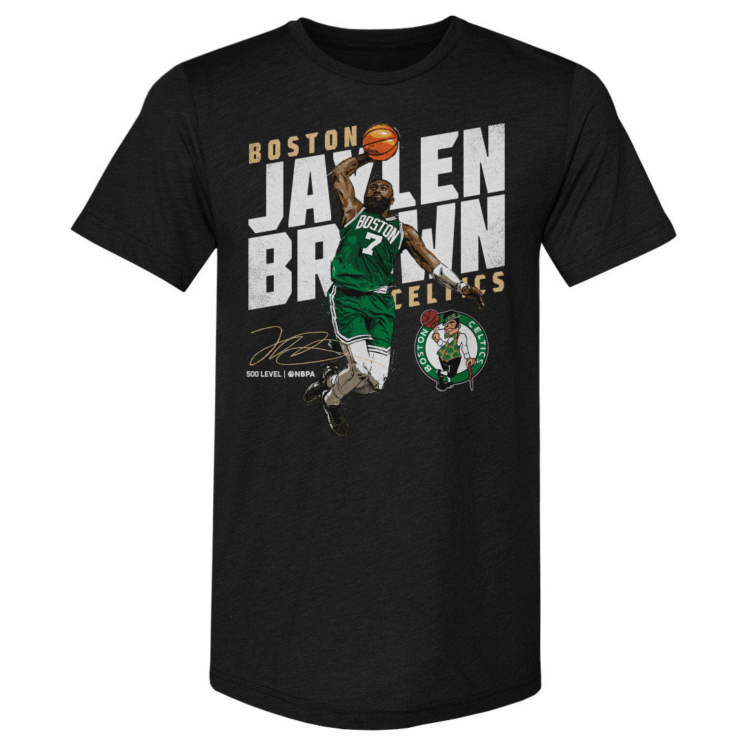 Jaylen Brown Boston Celtics Slant WHT