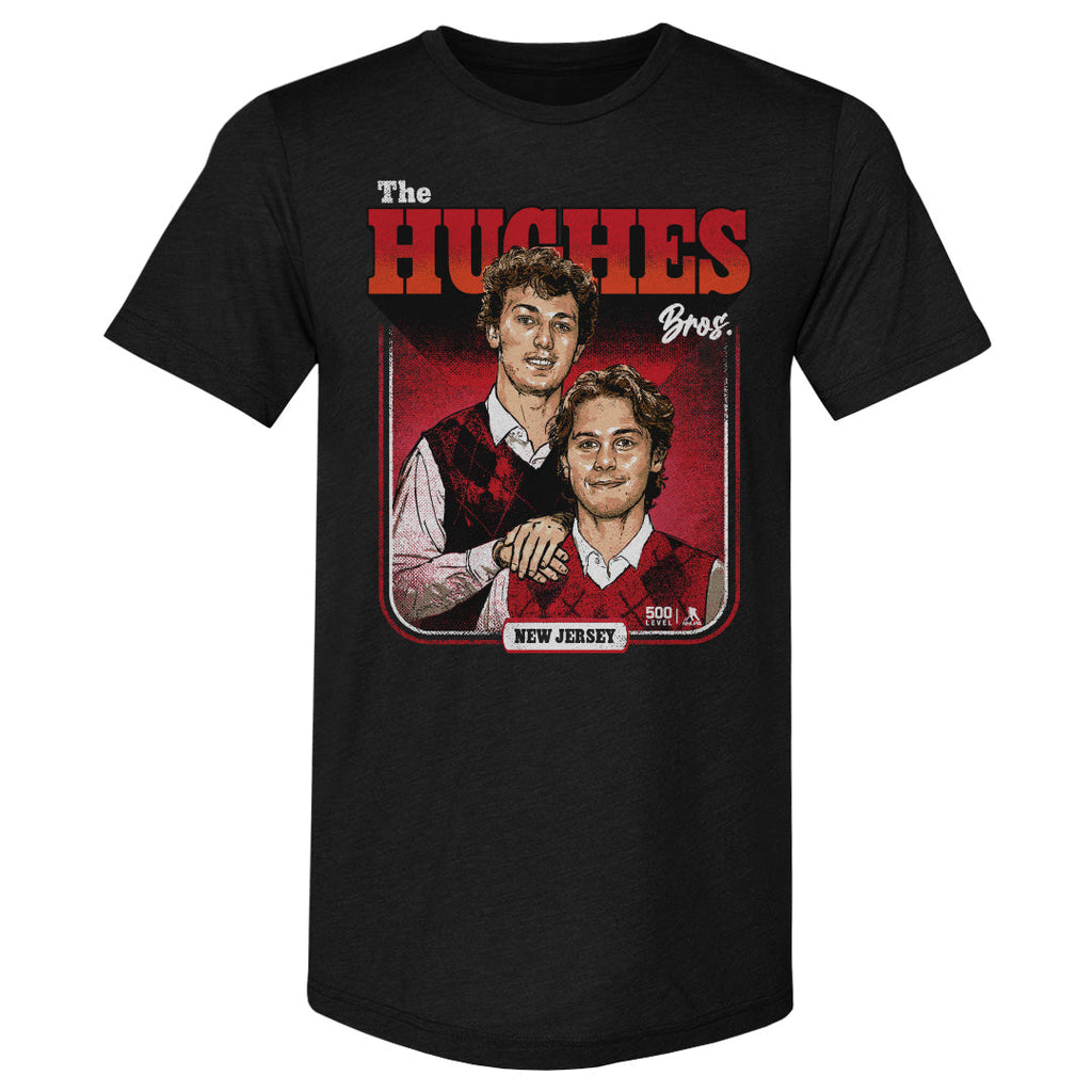 Luke Hughes & Jack Hughes New Jersey Step Brothers WHT