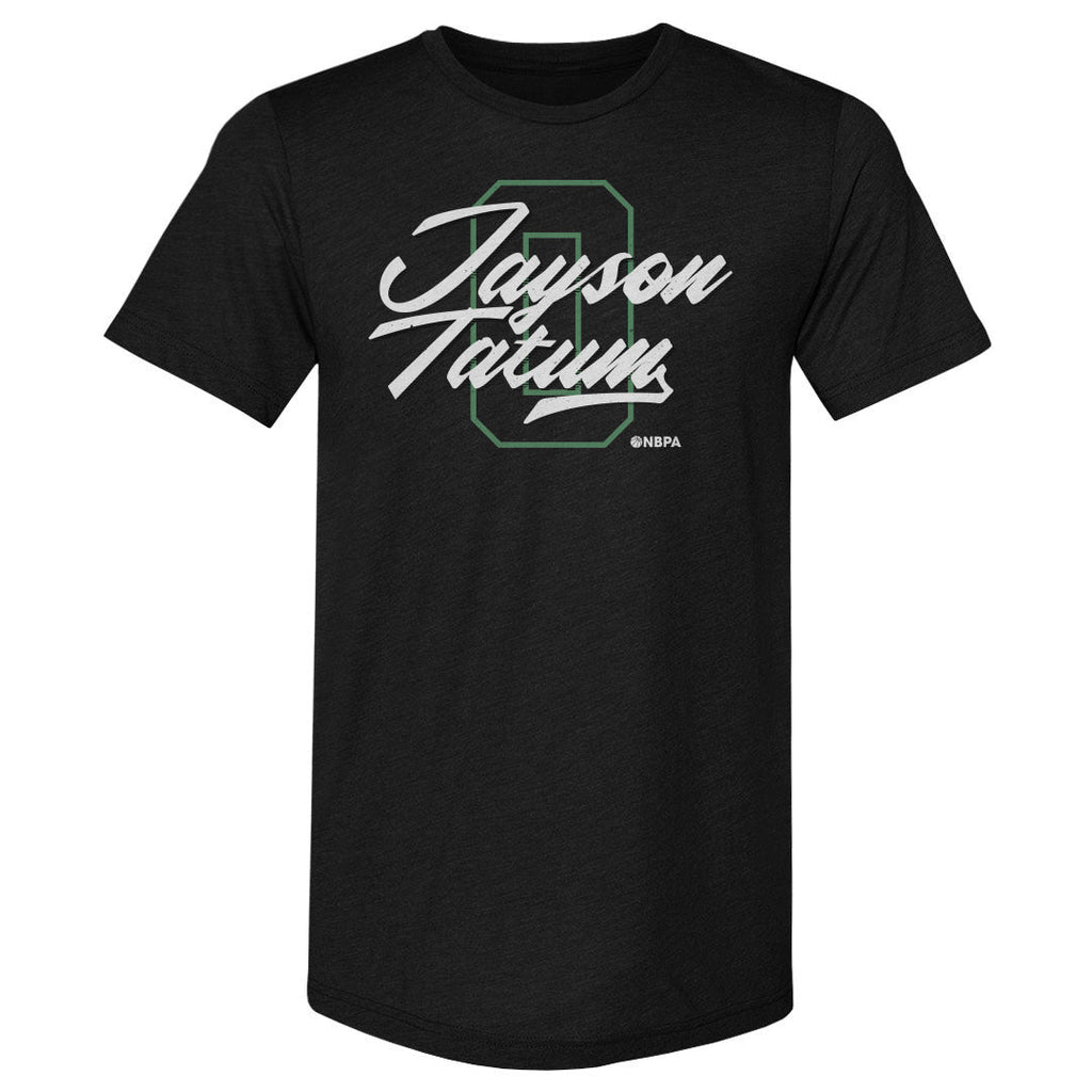 Jayson Tatum Boston Number Script WHT