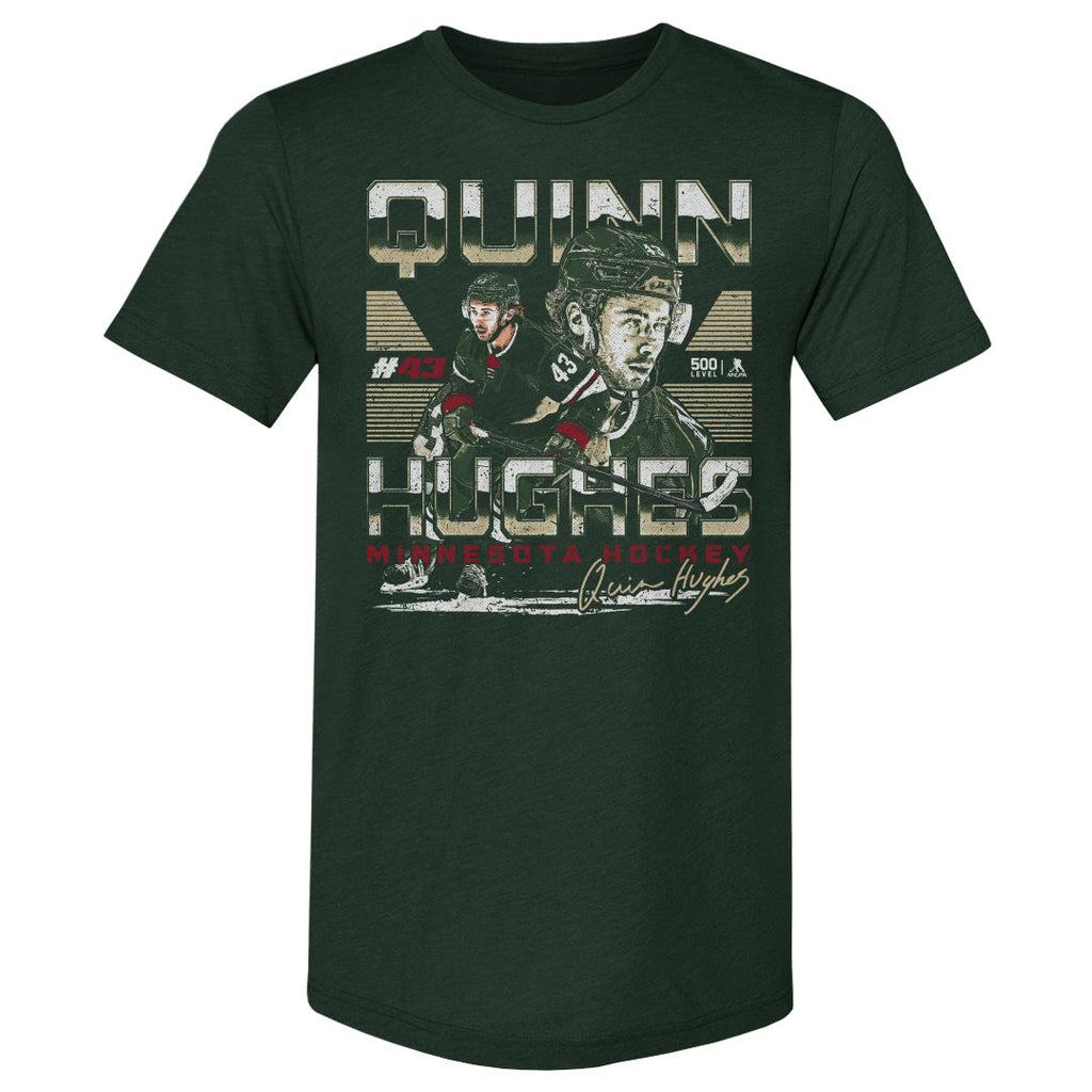 Quinn Hughes Minnesota Dual WHT