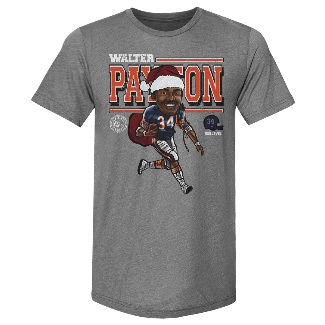 Walter Payton Chicago Cartoon Santa Hat WHT