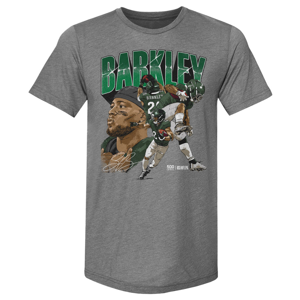 Saquon Barkley Philadelphia Collage WHT