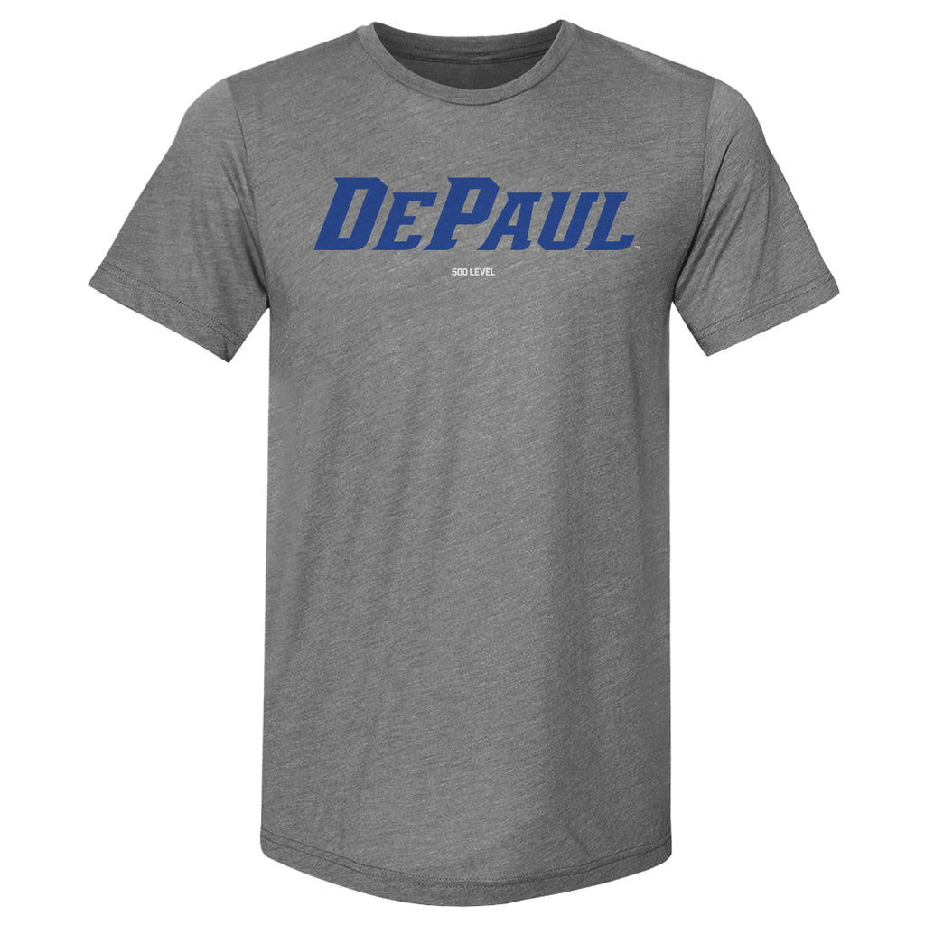 DePaul Blue Demons Wordmark Royal WHT