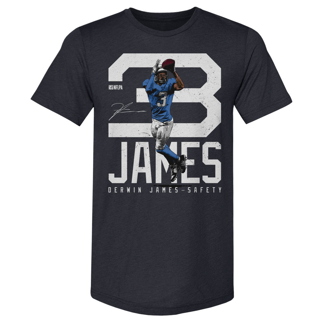 Derwin James Los Angeles C Bold Number WHT